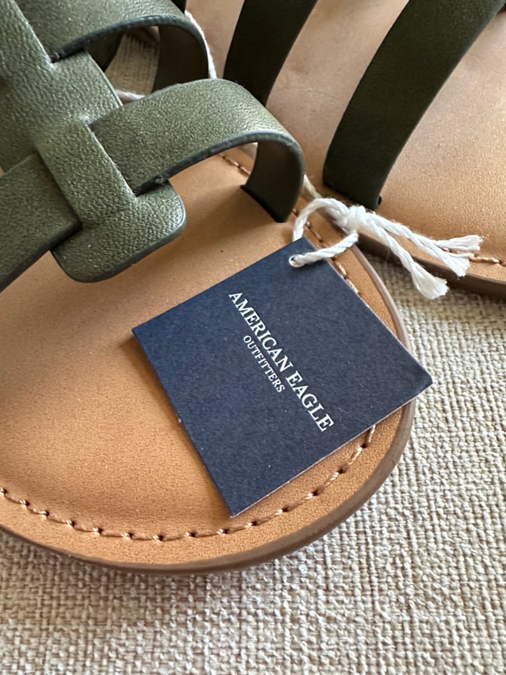 American Eagle Outfitters Olive Strappy Gladiator Sandals - Picture 2 of 7